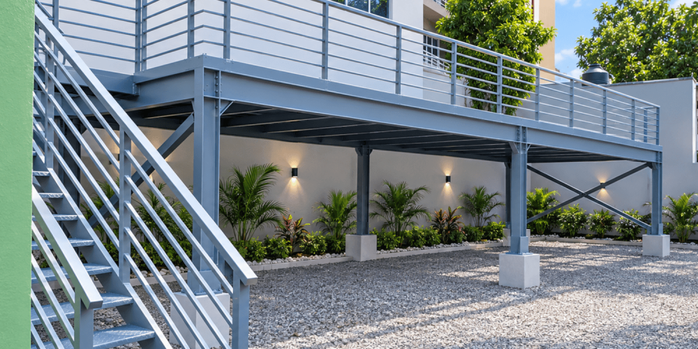 estructura metalica mezzanine - elenma construcciones